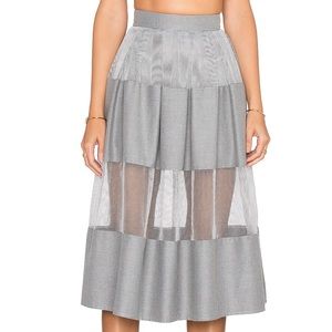 Vivian Chan Rosie Skort in Steel